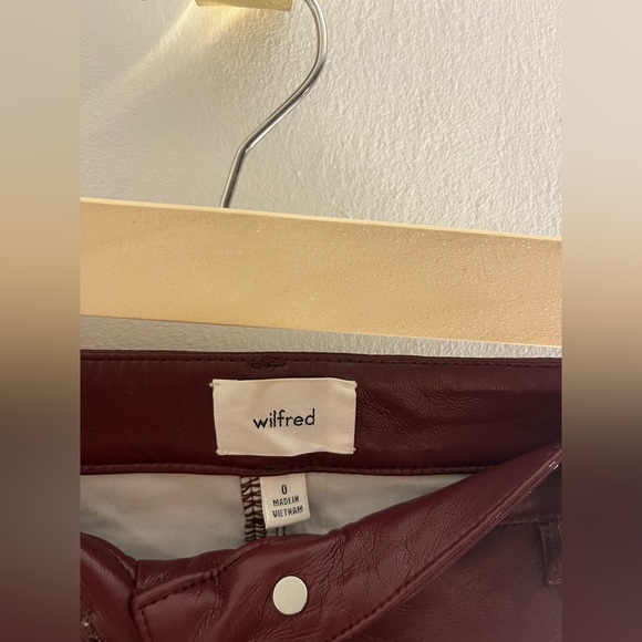 Aritzia Wilfred Leather Pants - Picture 2 of 8